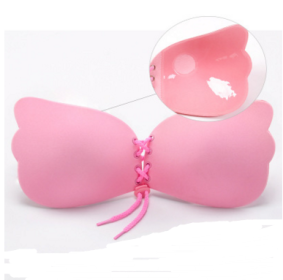 Large Size Strapless Bra Adhesive Sticky Push Up Bras For Women Rabbit Brassiere Lingerie Invisible Women Hot (Option: Pink-C)